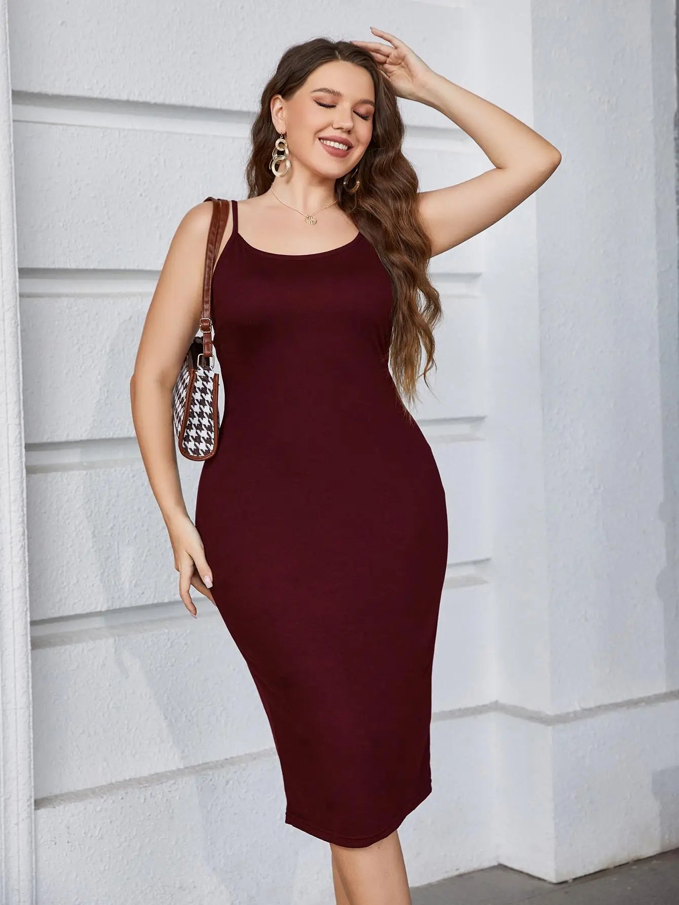 Vestido Bodycon de Alça Fina