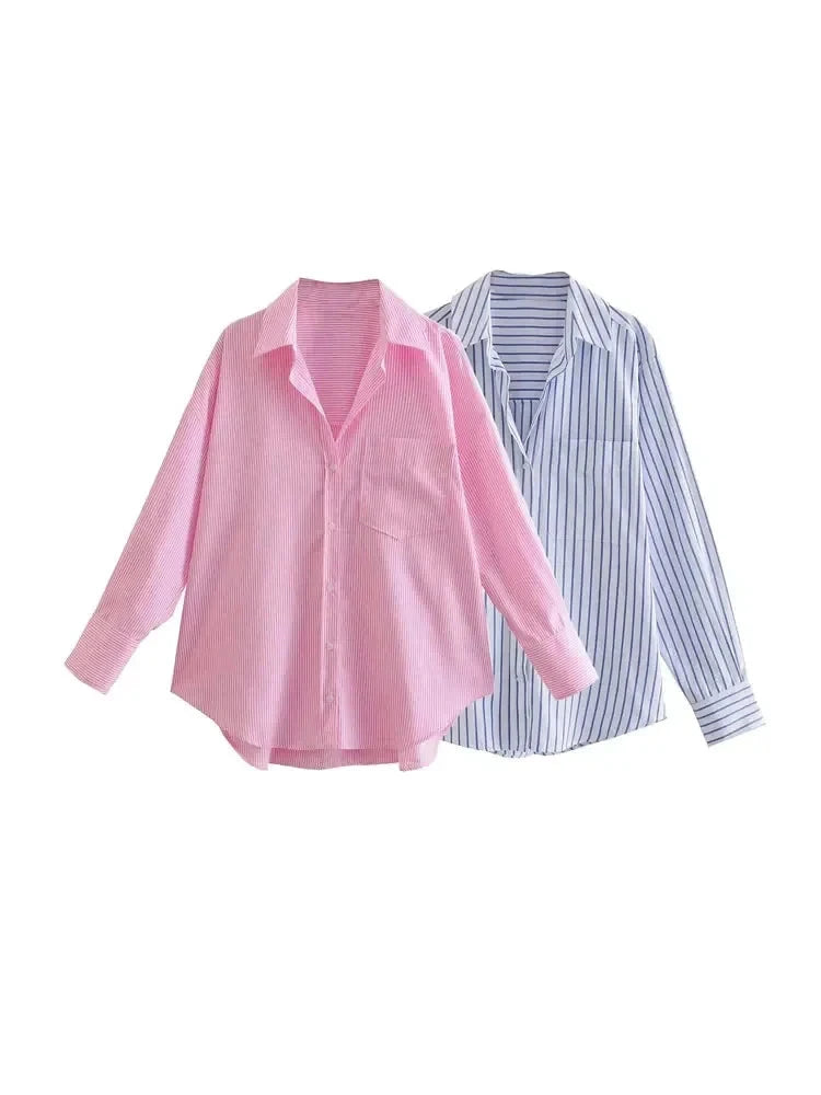 Camisa Striped Elegance